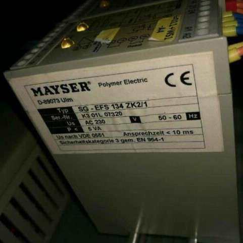 现货德国mayser继电器1000841 SG-EFS 104 ZK2/1 24V AC/DC/Pb-Fr