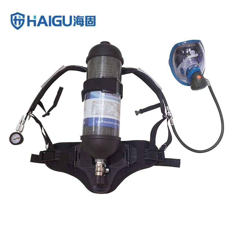 海固常规款6.8L正压式空气呼吸器碳纤维气瓶含面罩工业款呼吸防护