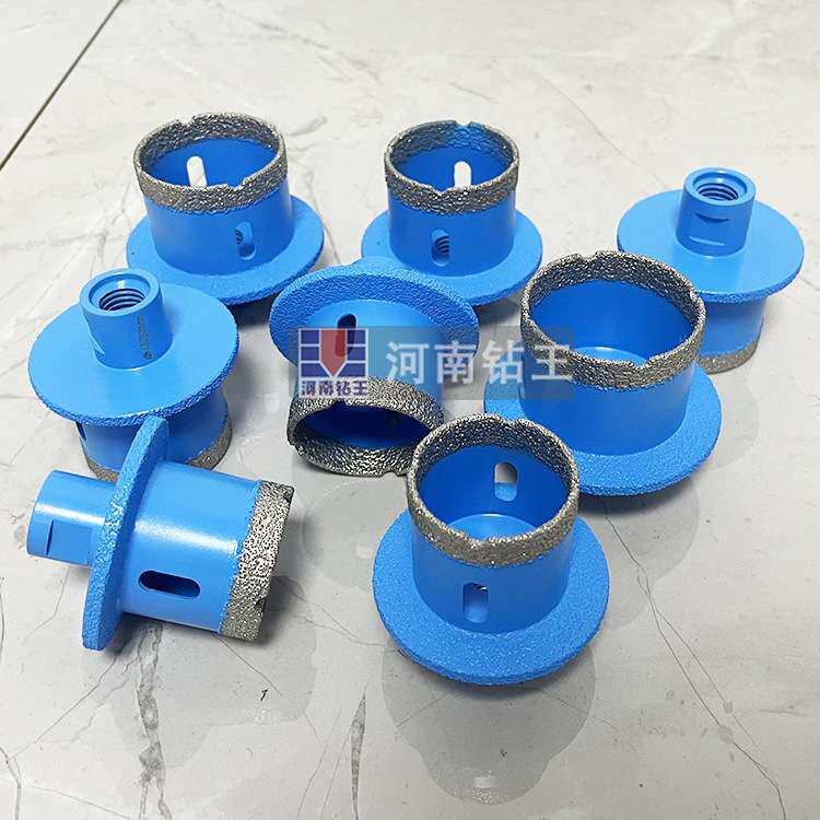 台盆开孔器大理石陶瓷脸盆水槽下水钎焊金刚石双层多用打孔钻头