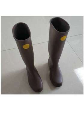 咖啡色高帮绝缘靴YS113-01-06测压20KV/3MIN尺码全符合标准