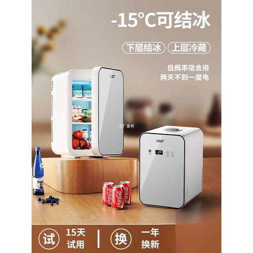 sast迷你小冰箱车载冷冻冷藏车载家用宿舍母乳办公室学生小型冰柜