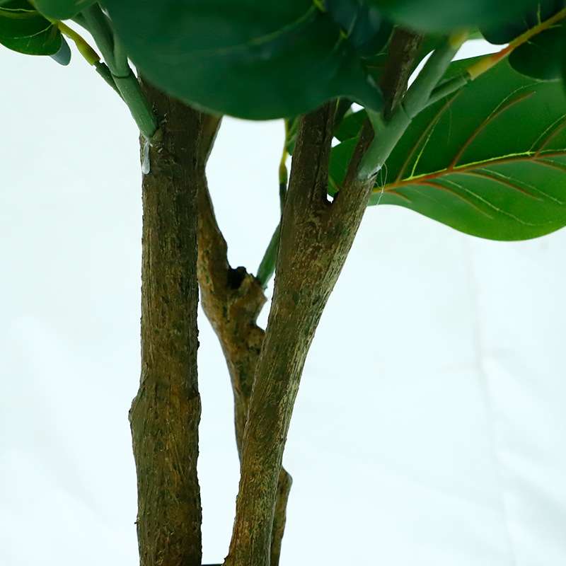 北欧仿真琴叶榕多杆盆景假植物 仿真葫芦叶小型室内摆件假树盆栽