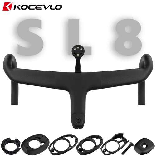 KOCEVLO公路自行车全碳纤维车把一体式弯把内走线送码表架SL7/SL8