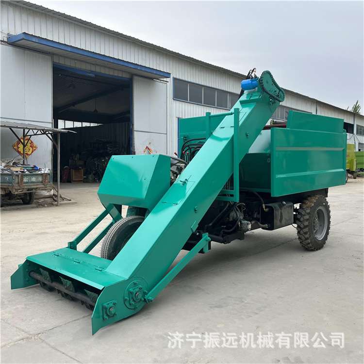 畜牧养殖场扒粪车 22马力三轮自卸刮粪车 圈舍清理牛粪清粪机