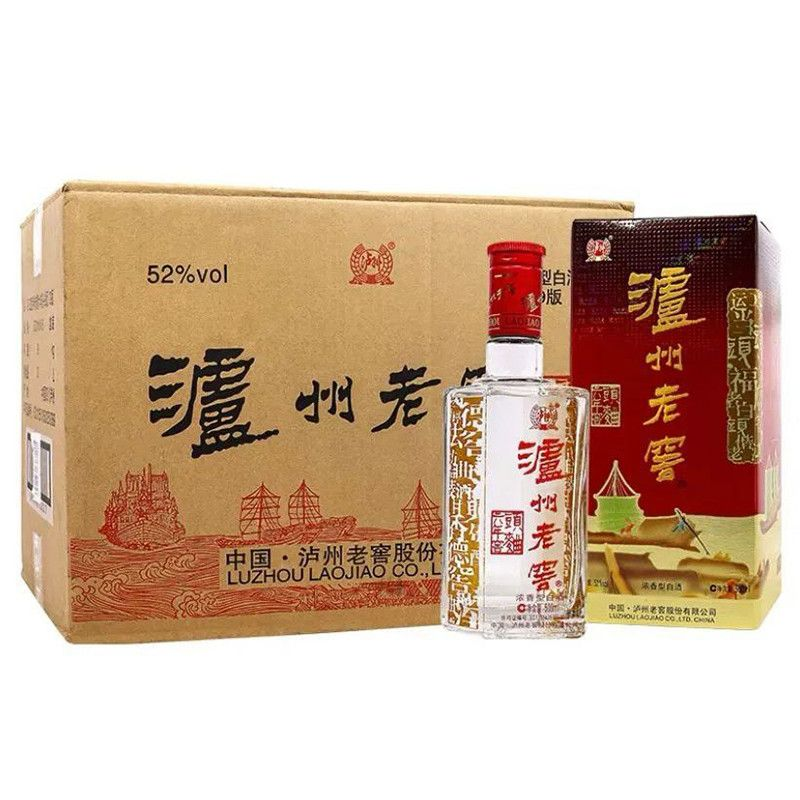泸州老窖 六年窖头曲500ml*6瓶整箱装纯粮浓香型白酒宴请节日送礼