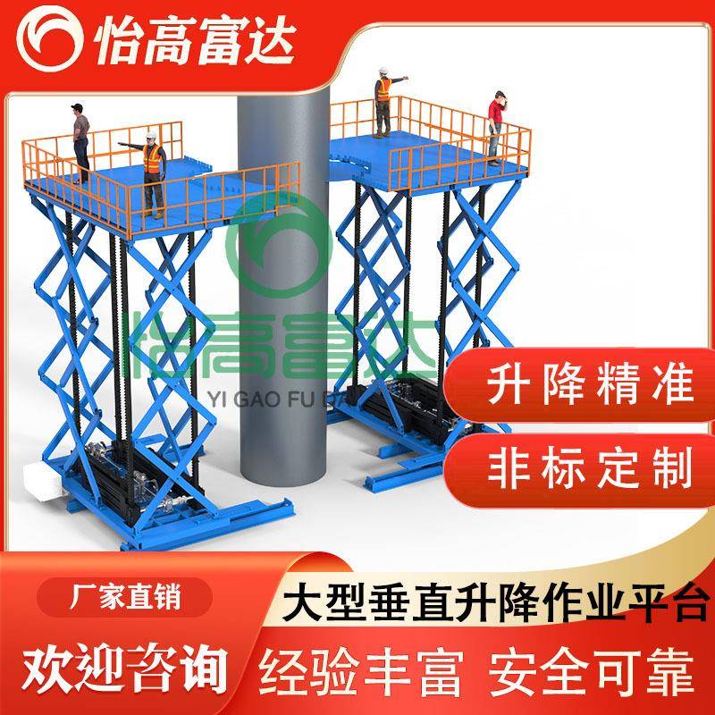 氢能碱性电解槽电力钻探线圈圆锥破碎机大型垂直升降组装作业平台