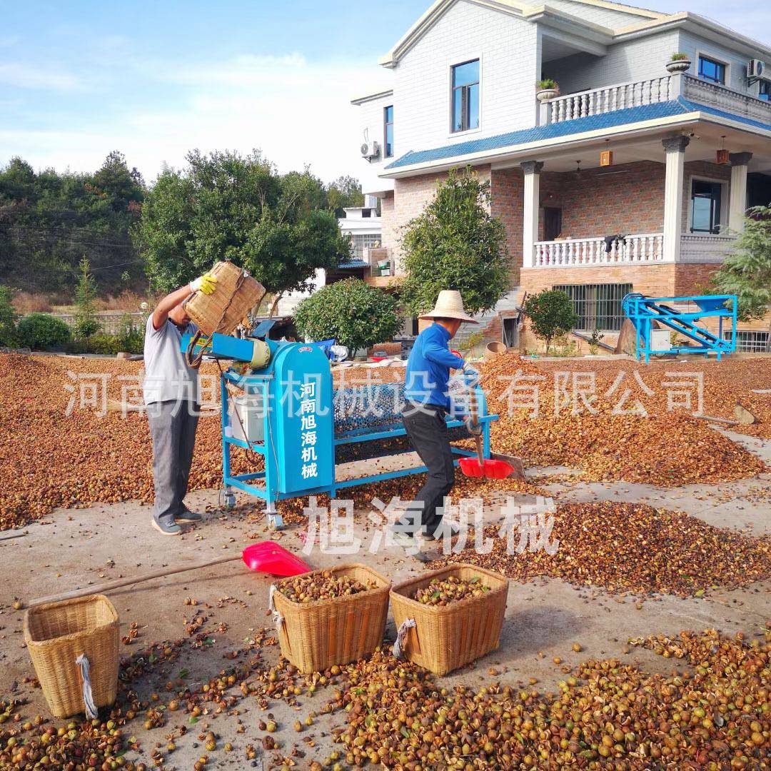 2022年新款油茶果剥壳机滚筒式茶籽脱壳机剥茶子机捡茶壳去皮机器
