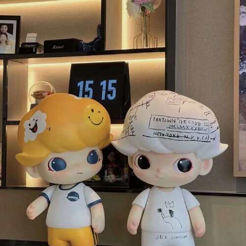 新品DIMOO Molly labubu巴斯奎特潮流摆件现代家居落地大摆件