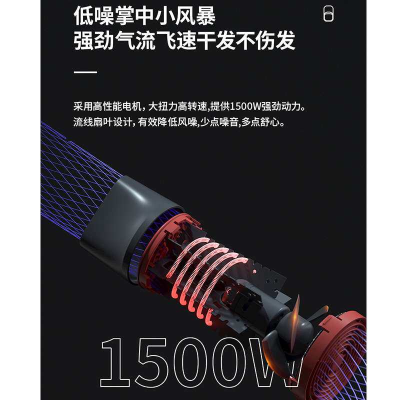 Lowra rouge罗拉家用电吹风机负离子护发大功率吹风筒宿舍用学生