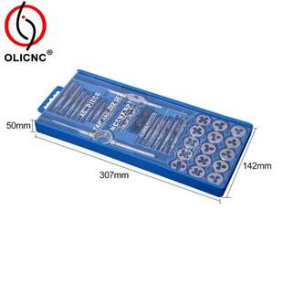 40PCS丝锥板牙套装  丝攻板牙组套手用攻丝套装  40件公制