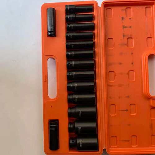 气动小风炮15套筒头套装重型1/2电动加长六角套筒工具风动加厚