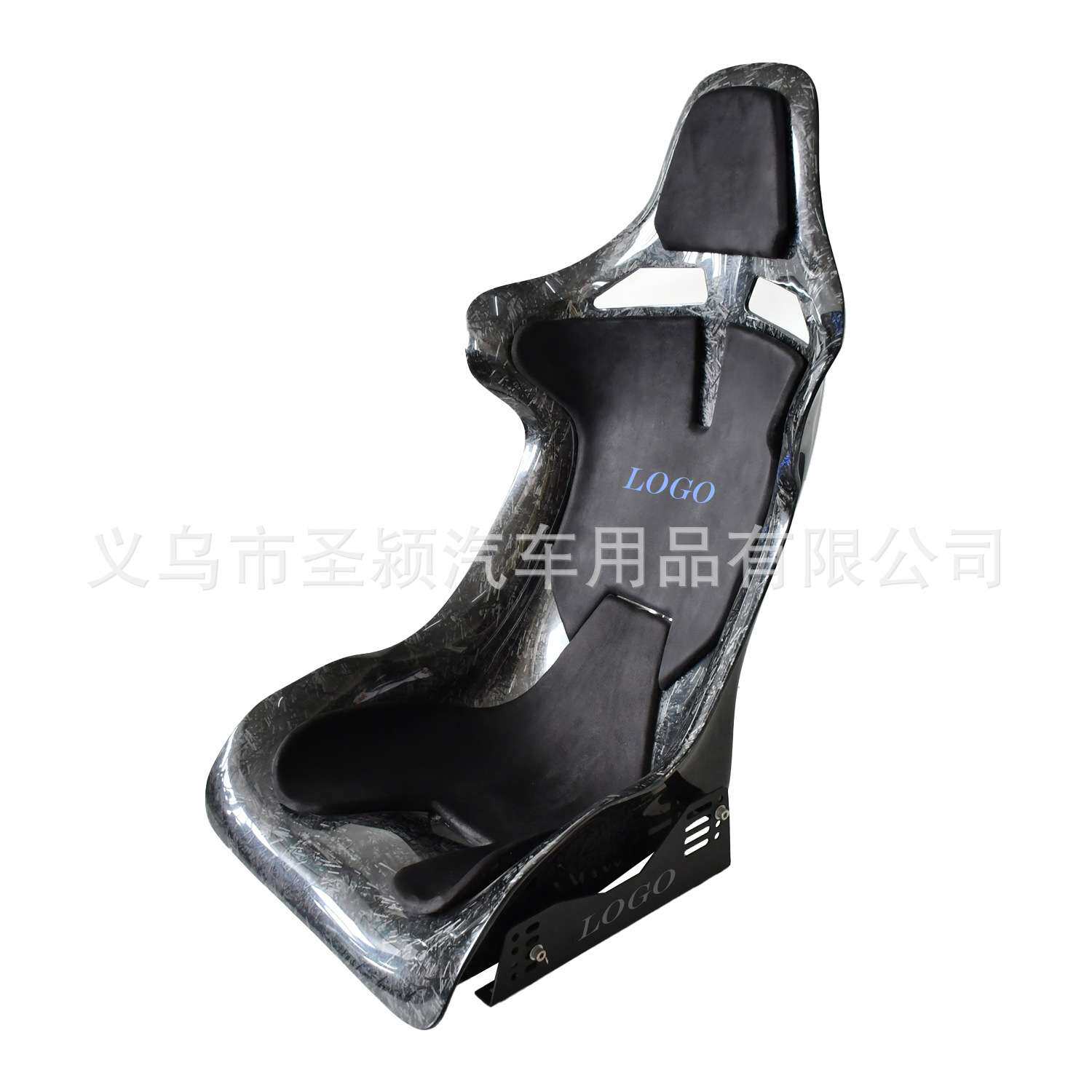 赛车运动双滑轨座椅 一体皮革 玻璃钢骨架 外贸出口