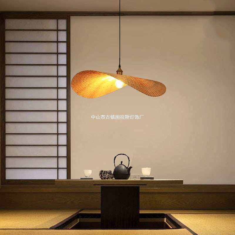 创意个性吊灯造型灯异形服装店吊灯客厅餐厅灯日式灯具竹编艺术灯