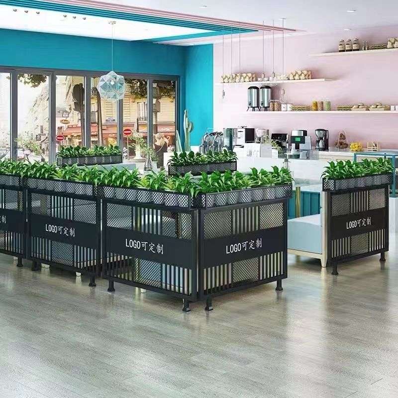餐厅隔断花架铁艺护栏屏风酒吧过道装饰围栏火锅饭店卡座矮隔断墙