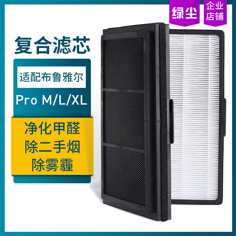 Pro/ProBlueair折叠滤芯复合尘适配 / 型 XL绿L布鲁雅尔/过滤网M