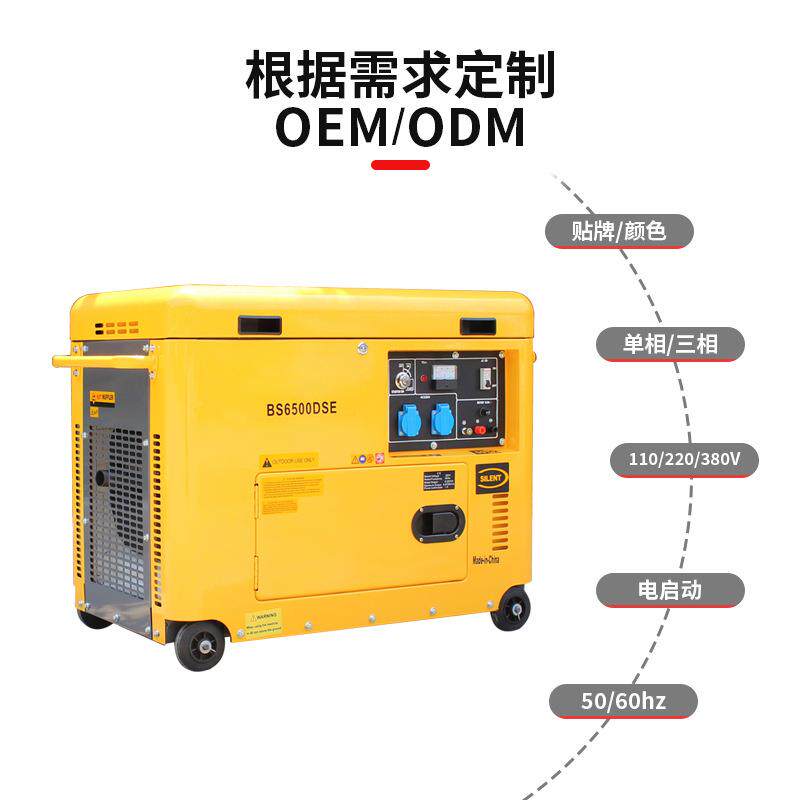 Bison厂家三相风冷380v超静音小型柴油发电机组3kw/5kw/8kw/10kw