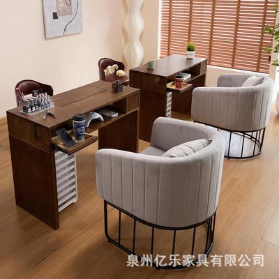 2025新款俄式美甲桌椅套装多抽屉多功能收纳美甲台单双人带吸尘器