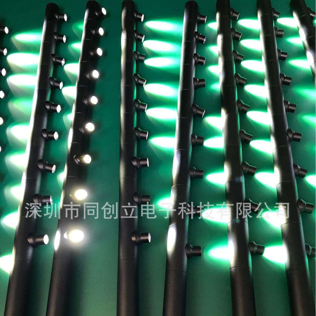 3头柜台灯LED立杆灯LED珠宝直杆柜台灯 可调角度 可定高度 灯数