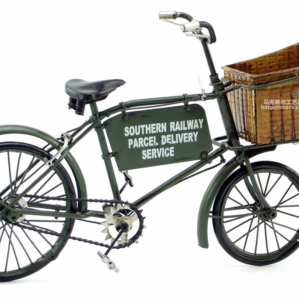 美国自行车摆件 工艺品摆设复古美式装饰 铁艺邮差礼物模型老式