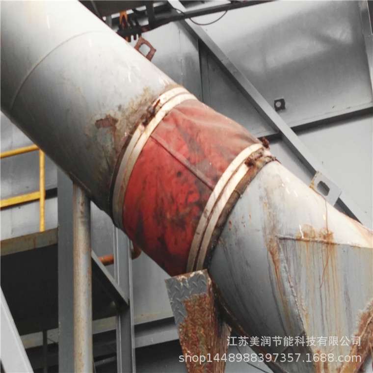 厂家供应 排风管软接头 红色灰色规格多 性能稳定 硅钛防火软接头