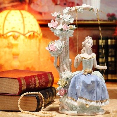 欧式陶瓷创意西洋美女客厅饰品摆设秋千工艺品礼物家居摆件装饰品,家居饰品,装饰摆件,淘宝优惠券,粉丝福利购,淘宝优惠卷
