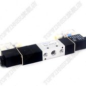 C0电磁阀向控制阀0气缸13 220V 通 亚德客型424V位 V阀五换三