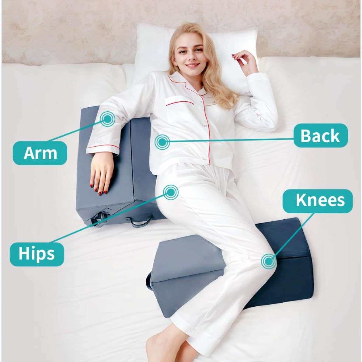 床用楔形垫三个套装多功能定位缓解背痛抬高膝盖楔形枕