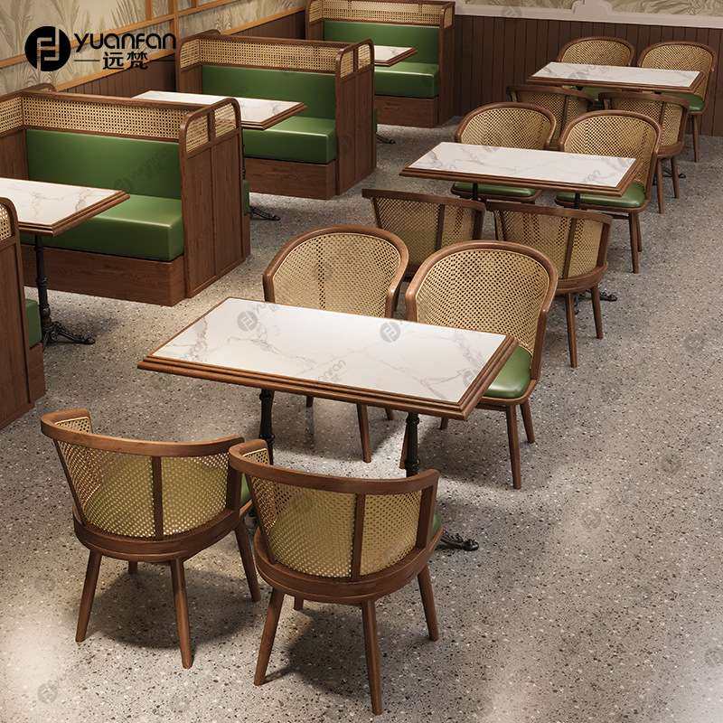 东南亚主题餐厅桌椅咖啡厅靠墙卡座沙发茶楼西餐厅藤编桌椅商用,电子元器件市场,其它元器件,淘宝优惠券,粉丝福利购,淘宝优惠卷