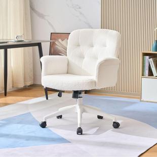 电脑椅家用久坐靠背椅女生卧室化妆椅办公书桌椅休闲椅