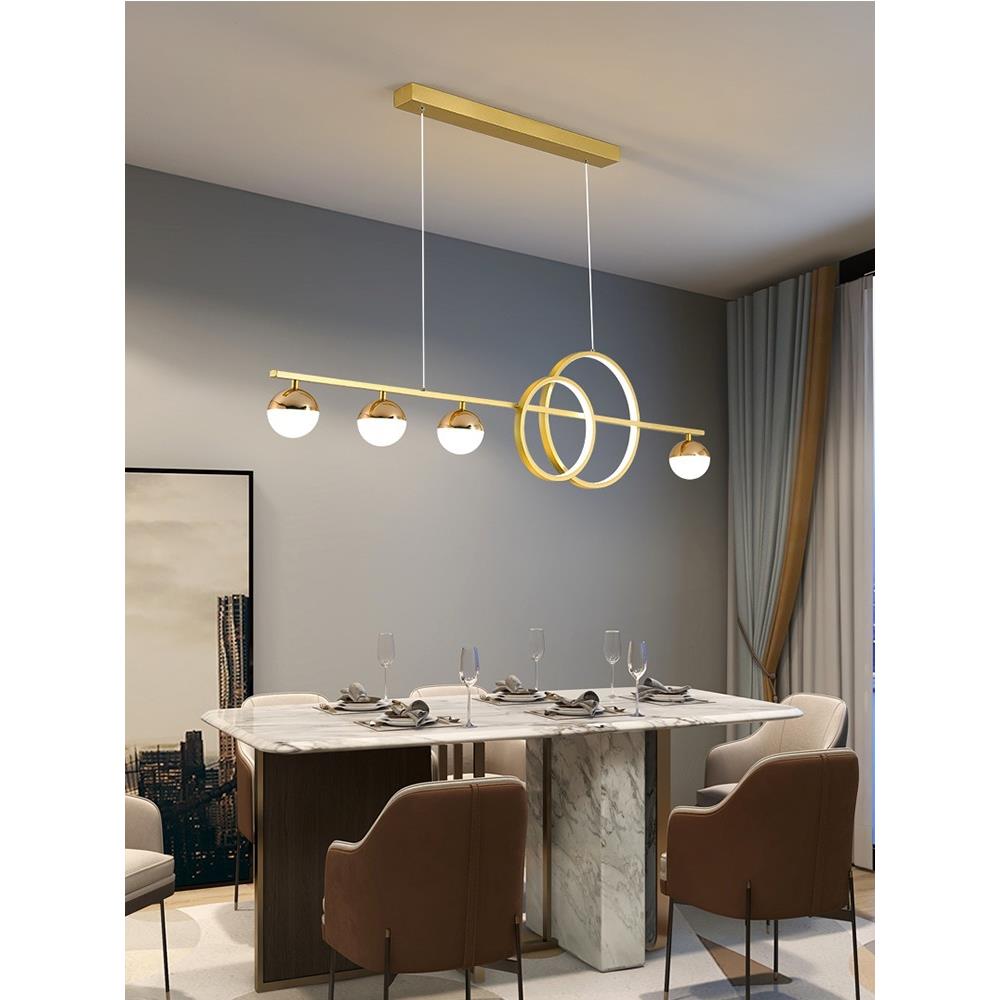 新中式简约网红奶茶店服装店吧台灯时尚书房餐厅金色/黑色吊灯