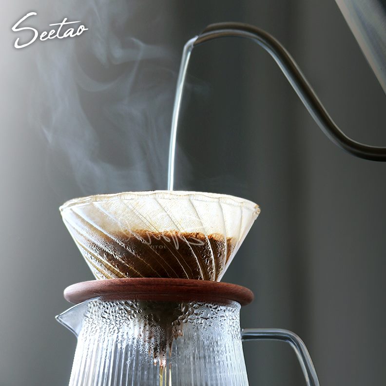 咖啡滤杯00小号1式V6分享滤杯滴杯壶玻璃加厚套装手冲咖啡滤过滤