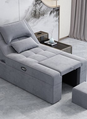 足疗沙发电动采耳洗脚店沐足泡脚泰式足浴按摩床spWa连体可躺椅子