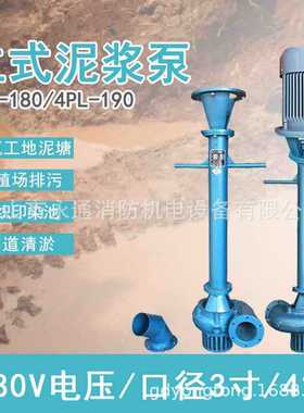 4PL-190A立式泥浆泵抽粪污水泵化粪池排污泵现货4寸浸入式液下泵