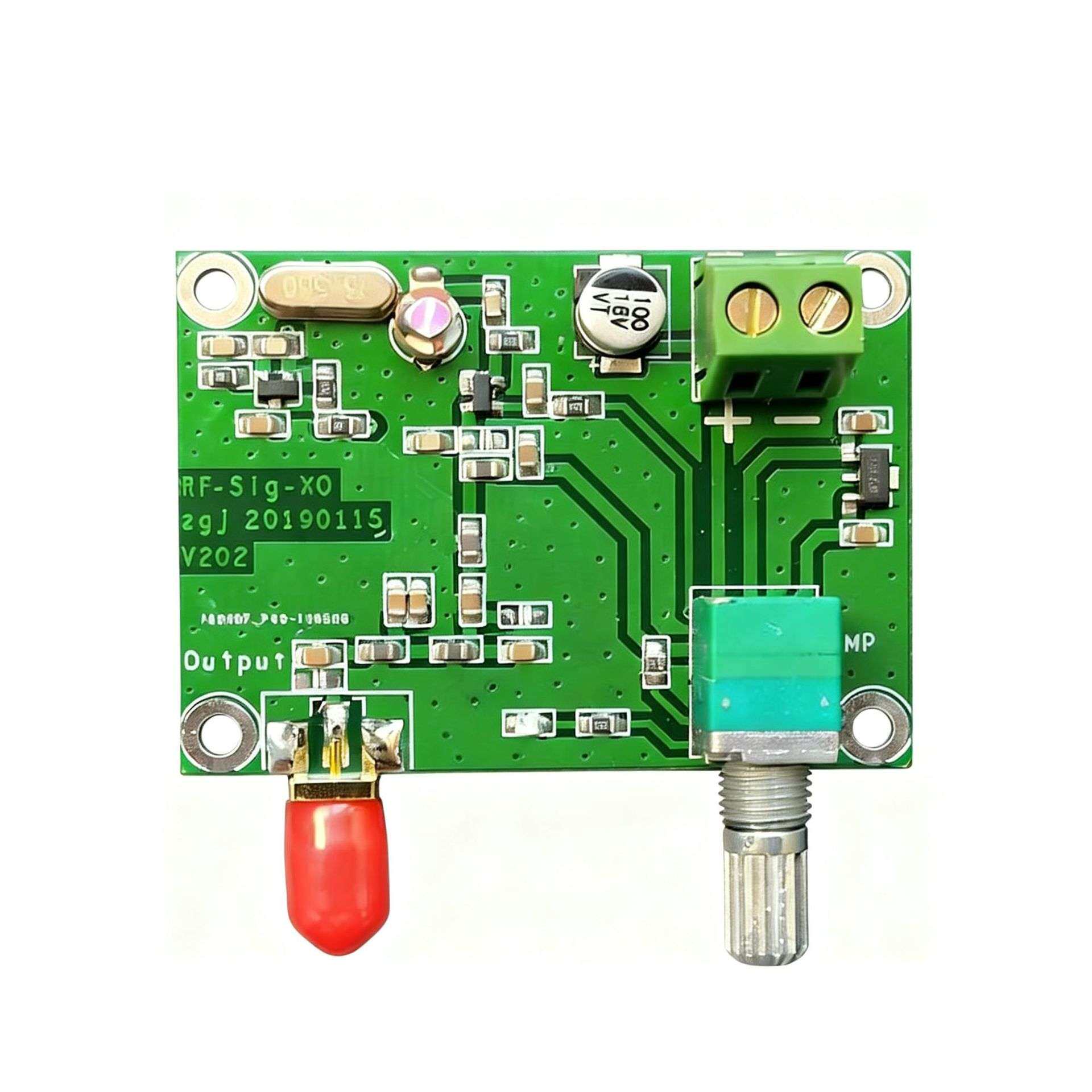 13.56MHz可调射频信号源-10dBm~10dBm 12V供电用于推动45W功放