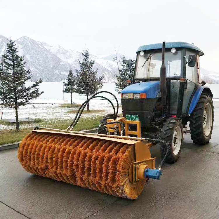 车载式除雪滚刷市政道路环卫扫雪机装载机加装冬季大型路面清雪刷