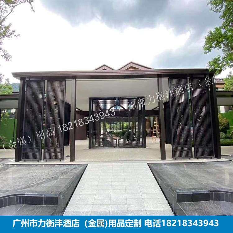 酒店大堂不锈钢屏风隔断玄关DING做厂家价格实惠酒吧金属间隔