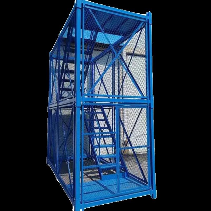 建筑安全梯e笼工地防护爬梯桥梁墩柱盖梁平台施工安全梯笼箱体梯