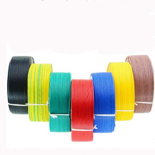 平铜线导线0 1 5电线2.50电子线.国标 375 单芯方RV..1.5 软线.00