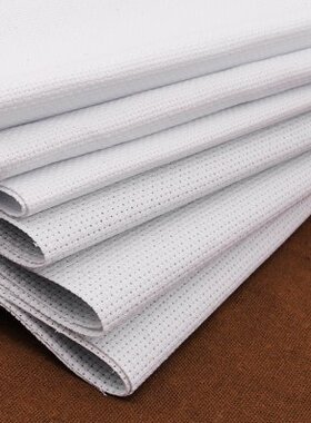 3股11布绣邮垫纯棉十字绣布包格手工白色学生面料用CT课白布鞋中