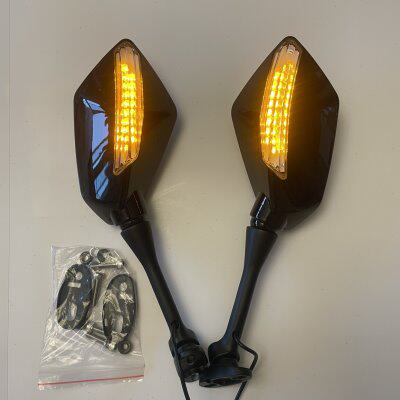 龙龙小忍者魅反光镜带灯蛟蛟 战隼影地平线 喜力040摩托车后视镜