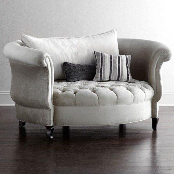 棉麻欧式椅双人布艺沙发简约客厅简约时尚圆形现货实木沙发现代