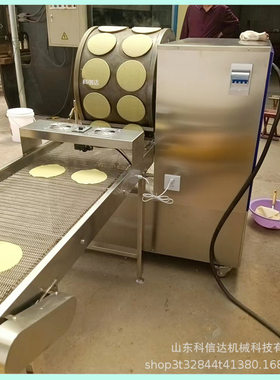 盘锦小吃小卷饼机生产厂家 自动式烤鸭饼机 商用榴莲千层蛋糕皮机