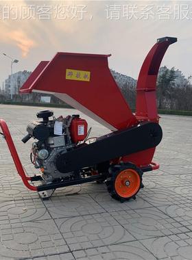 园林绿化小 型手推式枝枝机园林树叶树粉碎碎机 果园树枝破XEY碎