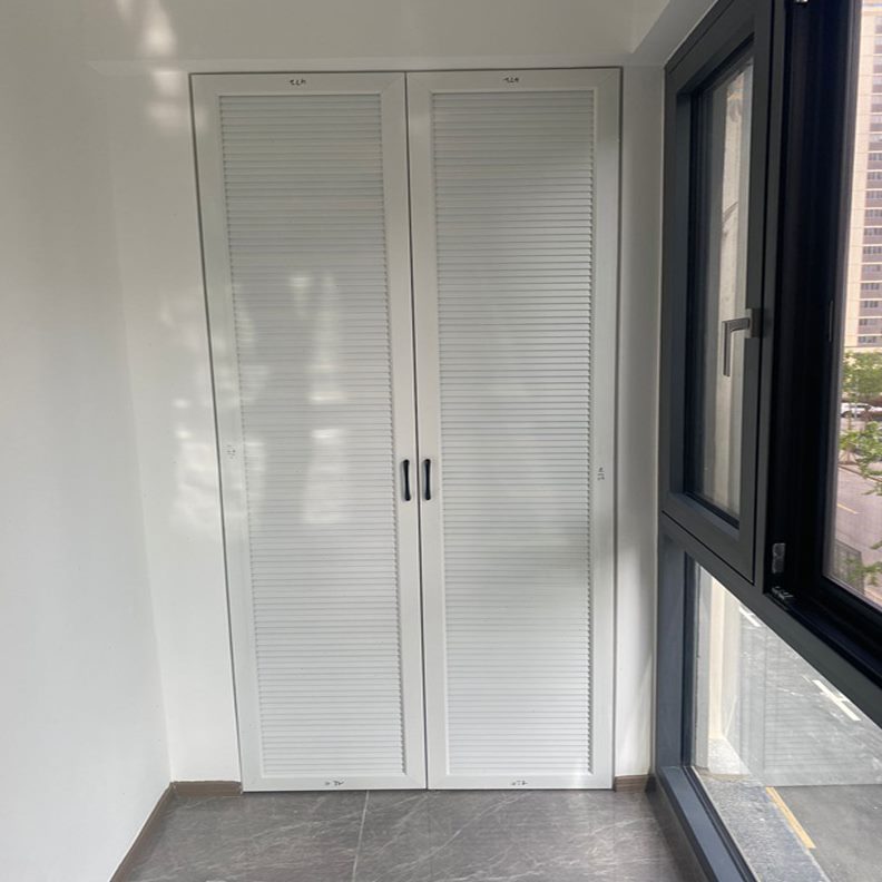 门带透气铝合金推拉阳台全屋定制户外橱柜衣柜鞋柜折叠门百叶门框