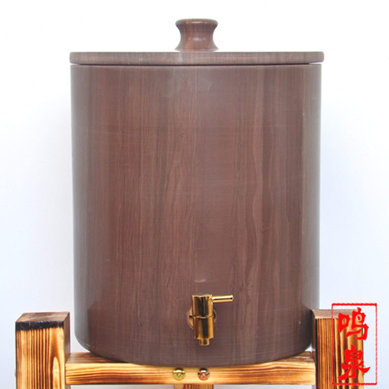 木鱼水缸木鱼石罐子石鸣泉木鱼净水储水石饮水机水桶水桶石缸天然