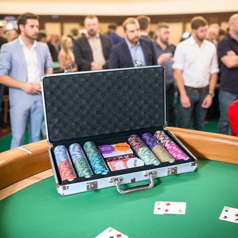 铝盒片套装箱德州扑克筹码代筹码币棋牌币赌注黏土麻将积分室专用