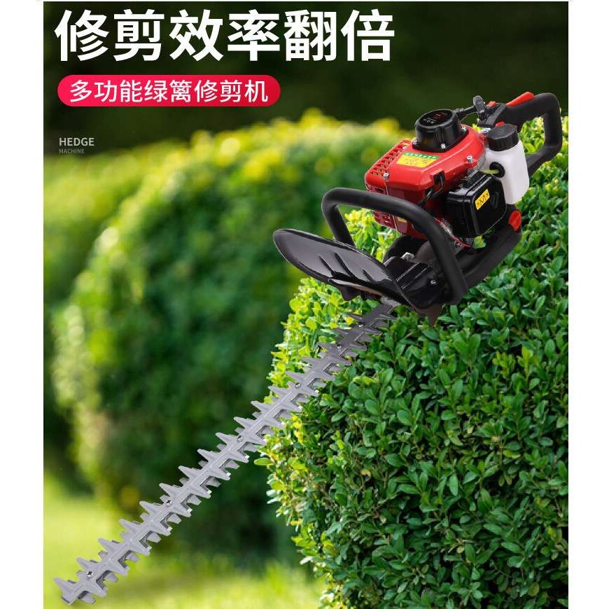 背负式汽油绿篱机价格 冬青修剪汽油绿篱机 单双刃汽油绿篱机图片