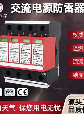 TUV认证SPD交流电源防雷器T2电涌保护器浪涌保护器40KA单相避雷器