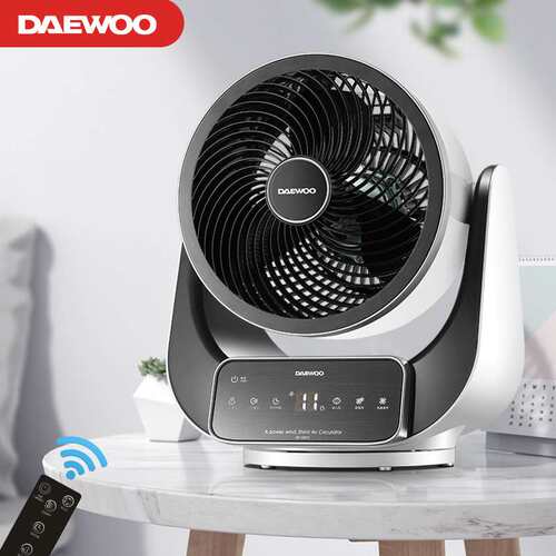 大宇（DAEWOO）电风扇空气循环扇台扇家用智能遥控 定时八字摇头