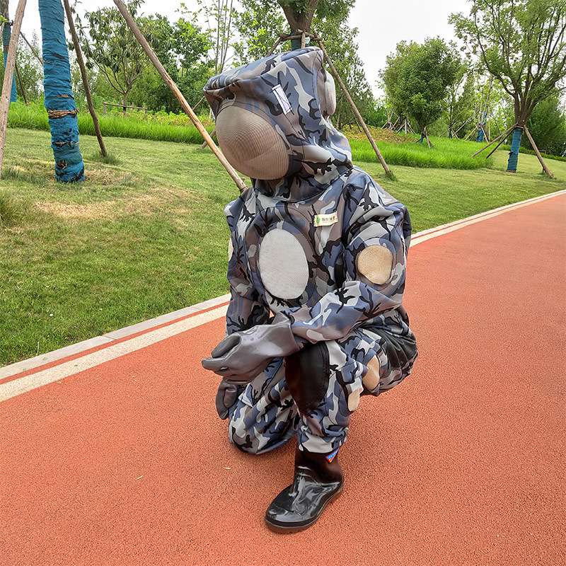 马蜂服加厚透气三风扇全套养殖工具防蜂服连体 蜂农哈哈马蜂服